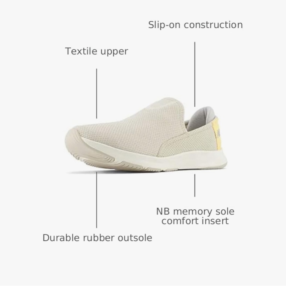 New balance, beige,/Tan slip On Sneakers size 9 - Picture 2 of 11